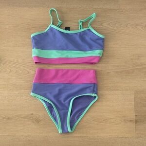 BeBop Kids Swim Bikini - Purple, Pink, and Green